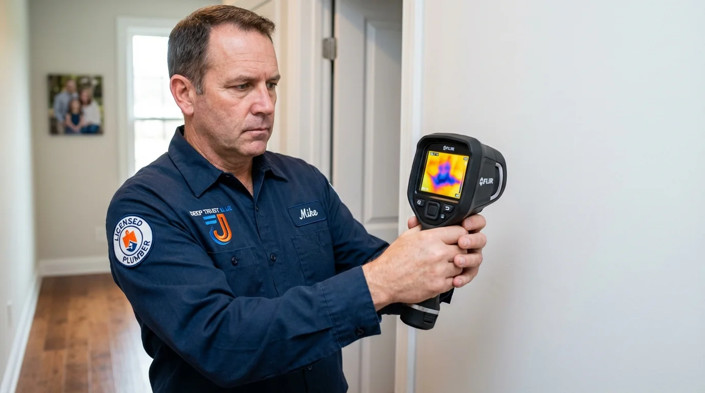 Thermal imaging leak detection by Johns Plumbing LLC in Sumas